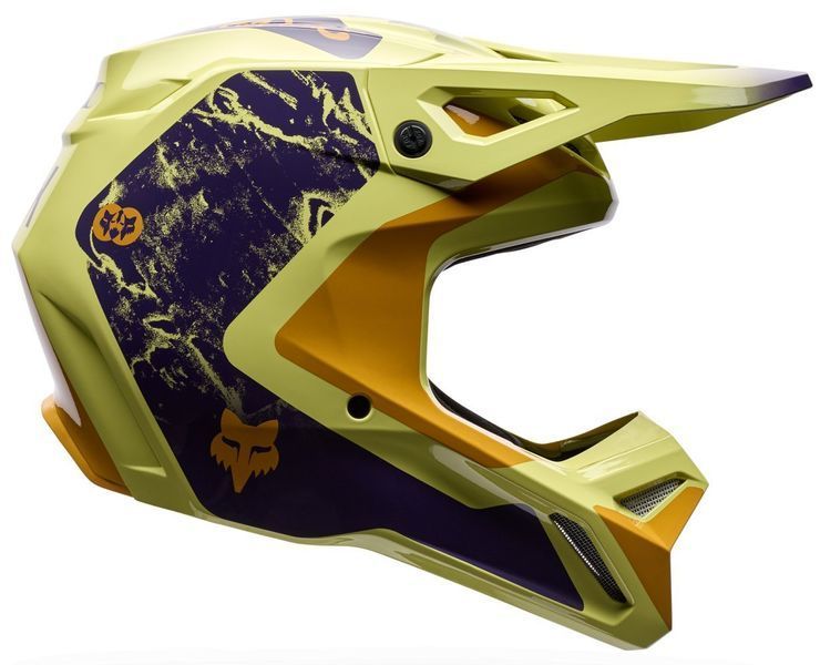 Шолом FOX V1 Helmet - IMAGE PRINT [Yellow], L 38640-471-L фото