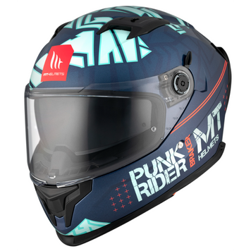 Мотошолом MT BRAKER SV PUNK RIDER C7 Gloss Blue XS 000007026_1 фото