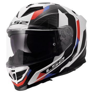 Мотошолом LS2 FF818 Storm 3 Sporty White Blue Red L 168180402L фото