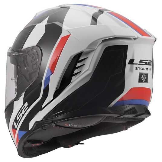 Купити Мотошолом LS2 FF818 Storm 3 Sporty White Blue Red L в