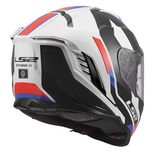 Купити Мотошолом LS2 FF818 Storm 3 Sporty White Blue Red L в