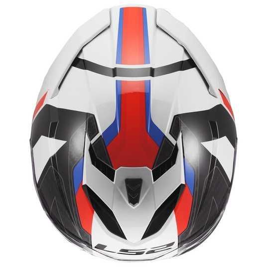 Купити Мотошолом LS2 FF818 Storm 3 Sporty White Blue Red L в