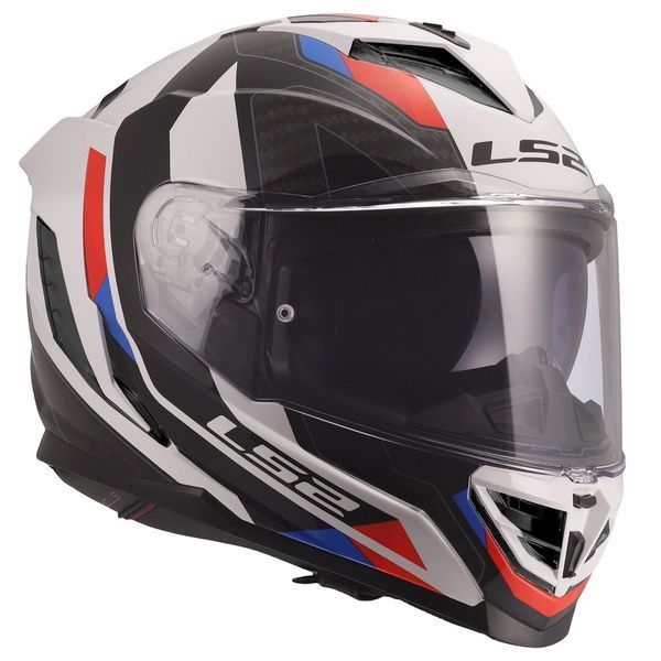 Мотошолом LS2 FF818 Storm 3 Sporty White Blue Red L 168180402L фото