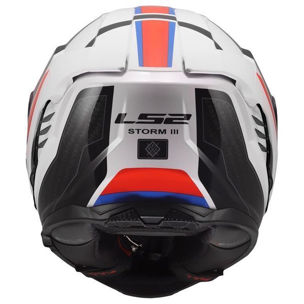 Мотошолом LS2 FF818 Storm 3 Sporty White Blue Red L 168180402L фото