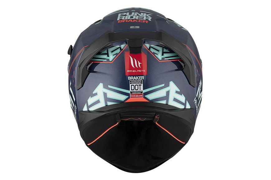Мотошолом MT BRAKER SV PUNK RIDER C7 Gloss Blue XS 000007026_1 фото