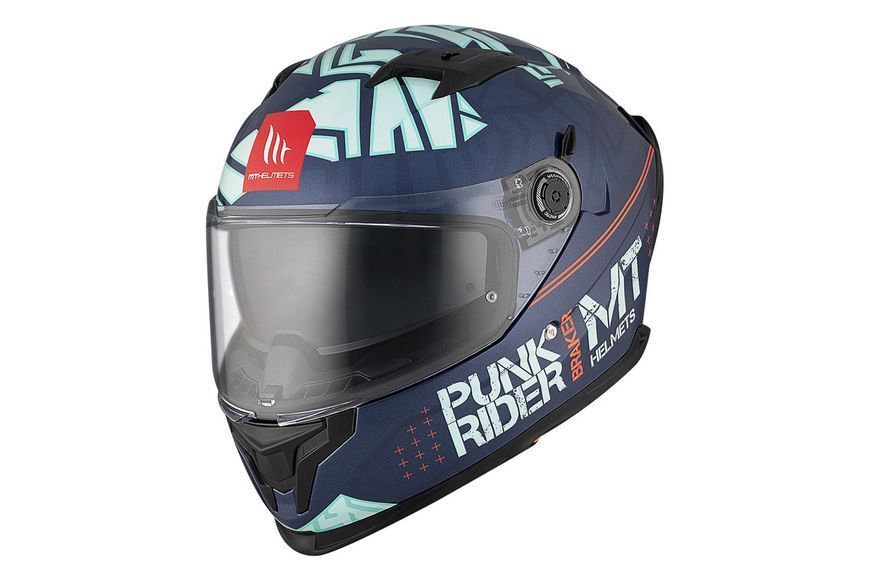Мотошолом MT BRAKER SV PUNK RIDER C7 Gloss Blue XS 000007026_1 фото