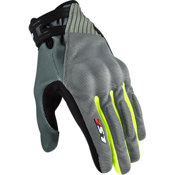 Моторчатки LS2 Dart 2 Man Gloves Grey Hi-Viz Yellow 70011F0107M фото