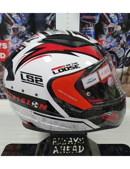 Шлем LS2 FF353 Rapid Thunder Gloss White Black Red L 103533058L фото