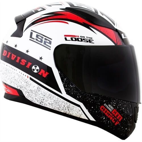 Шлем LS2 FF353 Rapid Thunder Gloss White Black Red L 103533058L фото