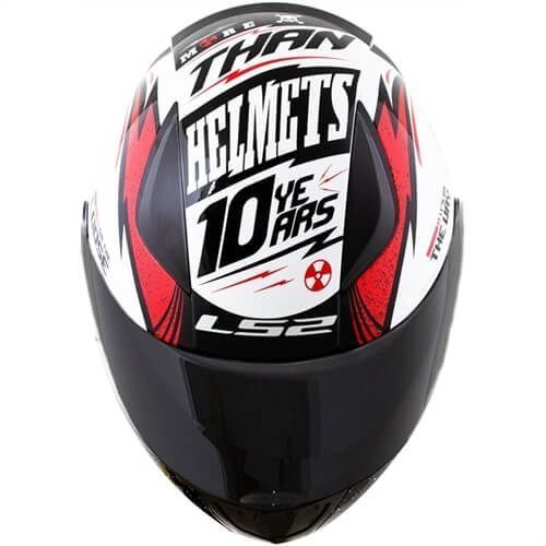 Шлем LS2 FF353 Rapid Thunder Gloss White Black Red L 103533058L фото