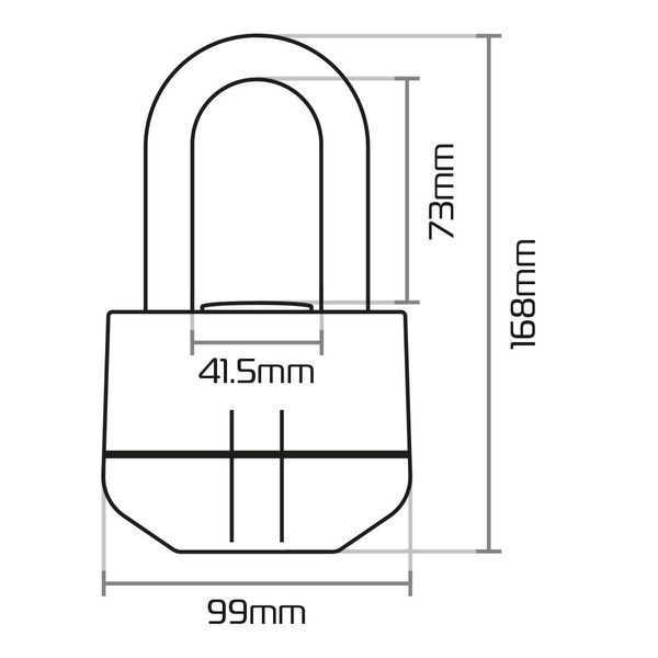 Замок Oxford Boss Alarm 14mm Disc Lock Yellow OF3 фото