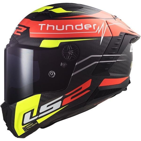 Шлем LS2 FF805 Thunder C Attack Matt Red Hi-Vis Yellow L 168058731L фото