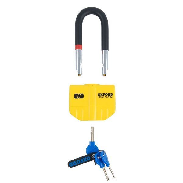 Замок Oxford Boss Alarm 14mm Disc Lock Yellow OF3 фото