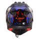 Мотошлем LS2 MX708 FAST II ZOMBIE II BLACK RED BLUE-06 S 467082426S фото 5