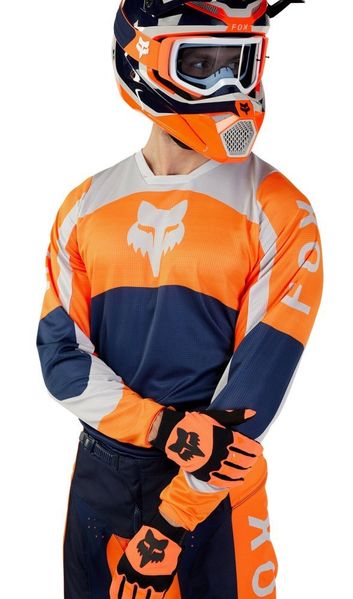 Дитяча джерсі FOX YTH 180 NITRO JERSEY [Flo Orange], YL 31425-824-YL фото