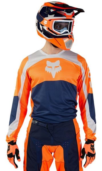 Дитяча джерсі FOX YTH 180 NITRO JERSEY [Flo Orange], YL 31425-824-YL фото