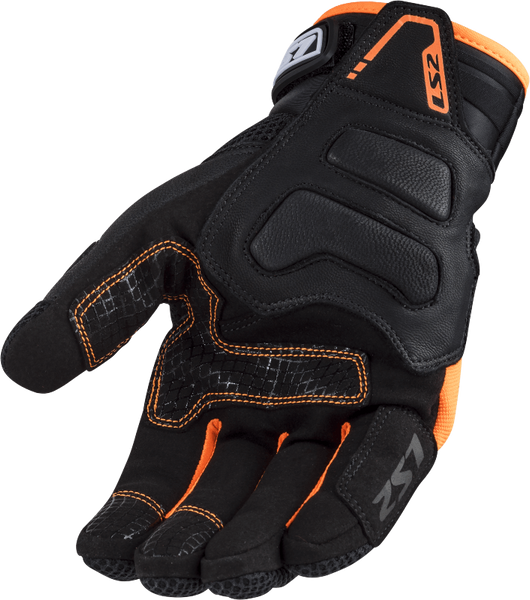 Моторчатки LS2 Vega Man Gloves Black Orange 70150S0150L фото