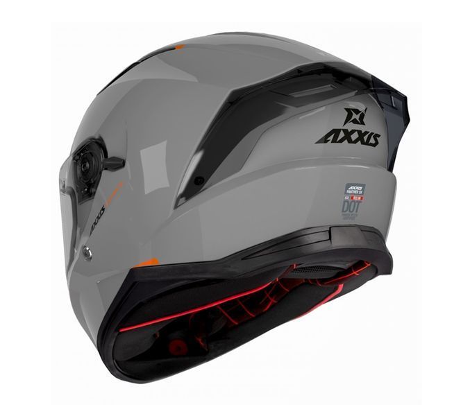 Мотошолом AXXIS PANTHER SV Solid A12 Gloss Grey XXL 435700001218 фото