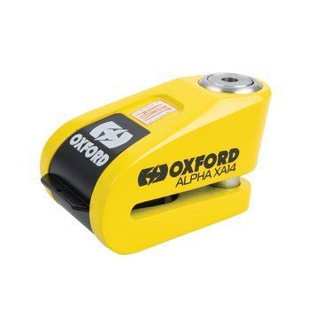 Замок Oxford Alpha XA14 Alarm Disc Lock Yellow/Black LK217 фото