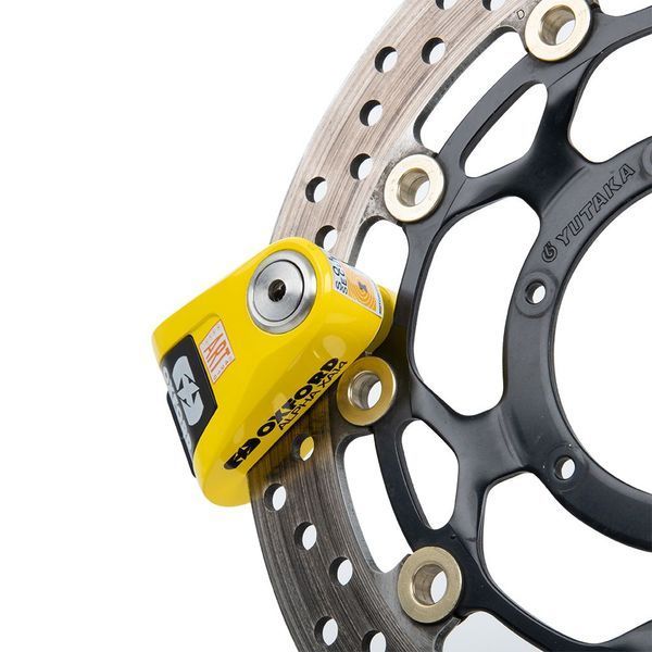 Замок Oxford Alpha XA14 Alarm Disc Lock Yellow/Black LK217 фото