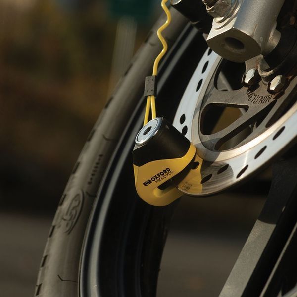 Замок Oxford Micro XD5 Disc Lock Yellow/Black LK205 фото