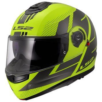 Мотошлем LS2 FF902 Strobe 2 Code Hi-Vis Yellow Grey (M) 569082454M фото