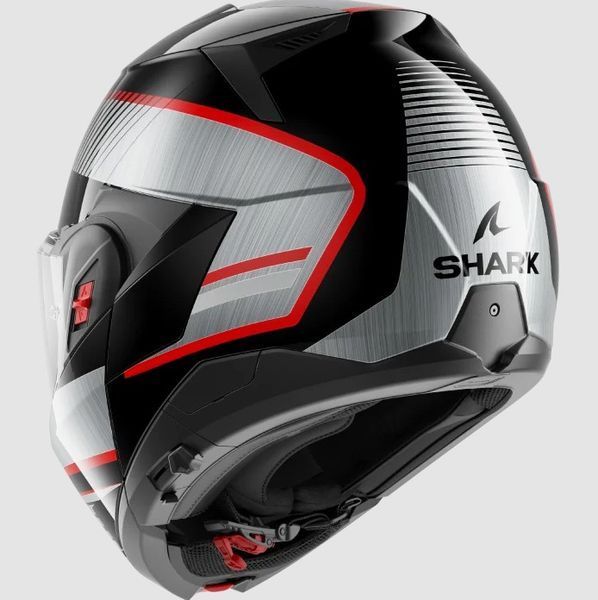 Мотошолом Shark Oxo Sikter Black Chrom Silver XL HE8710EKUSXL фото