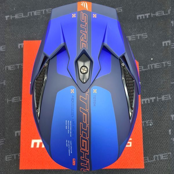 Мотошолом MT STREETFIGHTER SV S Totem C17 Matt Blue ECE2206 L 000002642_1 фото