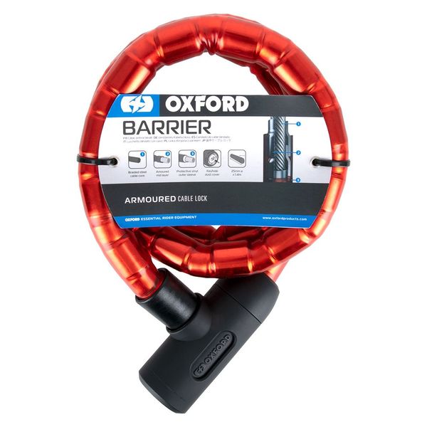 Трос Oxford 1.4m x 25mm Barrier - Red 1.4 м OF147 фото