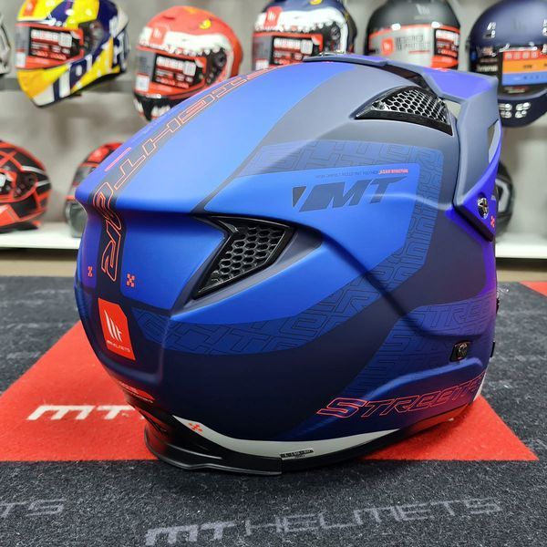 Мотошолом MT STREETFIGHTER SV S Totem C17 Matt Blue ECE2206 L 000002642_1 фото