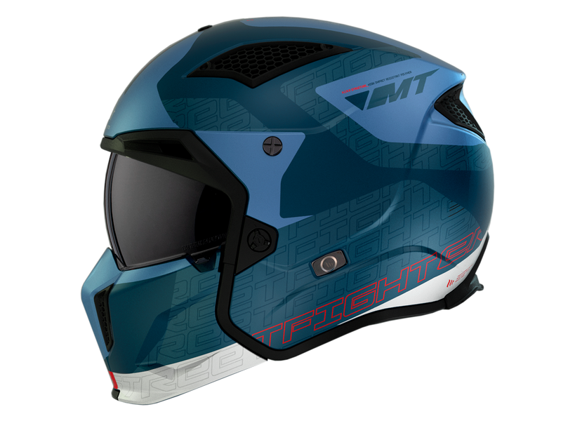 Мотошолом MT STREETFIGHTER SV S Totem C17 Matt Blue ECE2206 L 000002642_1 фото