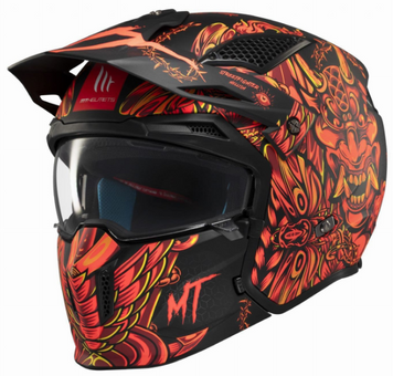 Мотошолом MT STREETFIGHTER SV Hellish B5 Matt Red L 1327B021526 фото
