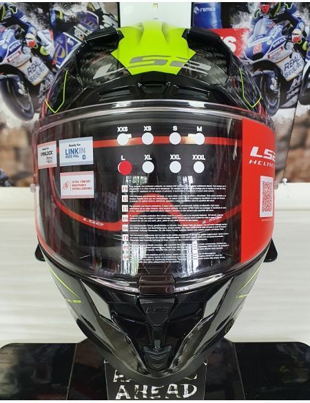 Шлем LS2 FF327 Challenger CT2 Fold Gloss Hi-Vis Yellow M 103277654M фото
