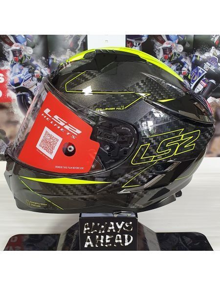 Шлем LS2 FF327 Challenger CT2 Fold Gloss Hi-Vis Yellow M 103277654M фото