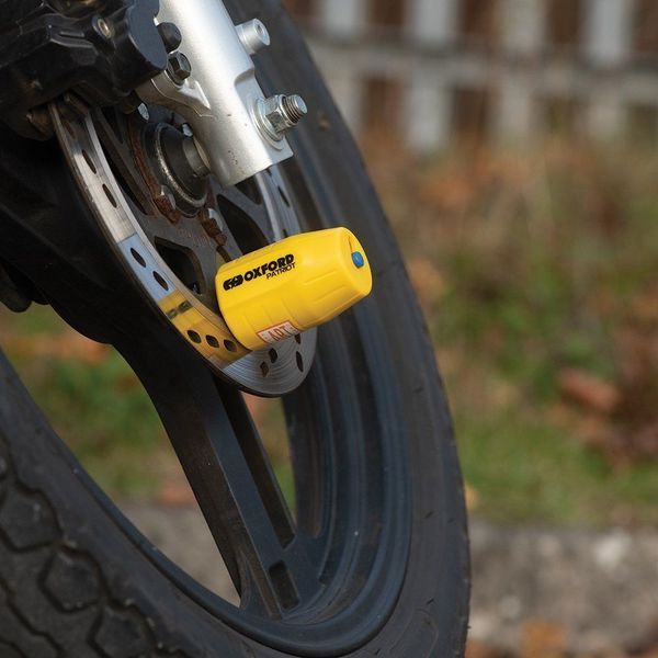 Замок Oxford Patriot 14mm Pin Disc Lock Yellow OF40 фото