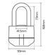 Замок Oxford Boss Alarm 16mm Padlock Black LK484 фото 2