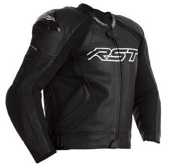 Куртка RST Tractech Evo 4 CE Leather Jacket Black/Black 4XL 102357Black/Black52 фото