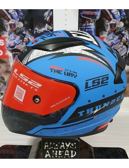 Шолом LS2 FF353 Rapid Thunder Matt Blue Black Orange XL 103533059XL фото
