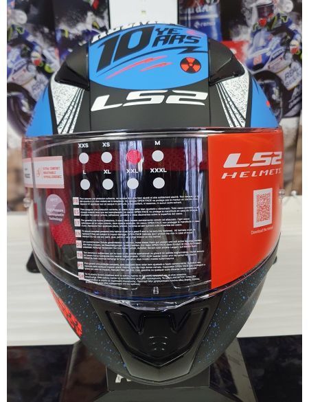 Шолом LS2 FF353 Rapid Thunder Matt Blue Black Orange XL 103533059XL фото