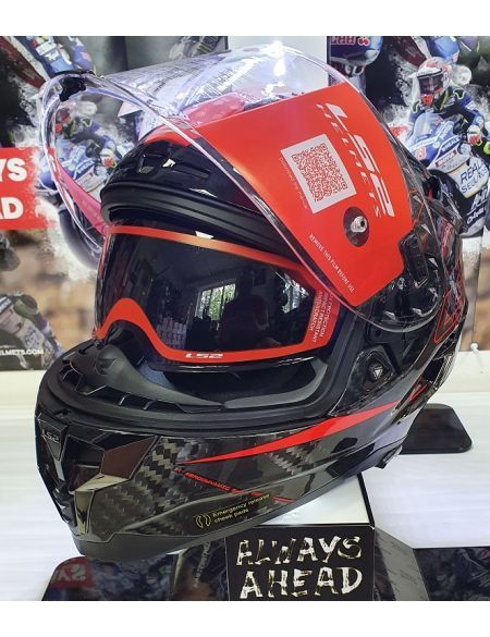 Шлем LS2 FF327 Challenger CT2 Fold Gloss Red M 103277632M фото