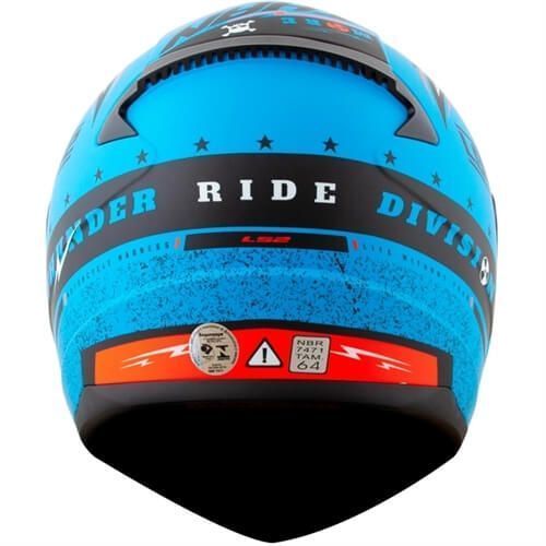 Шолом LS2 FF353 Rapid Thunder Matt Blue Black Orange XL 103533059XL фото