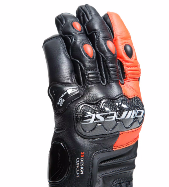 Мотоперчатки Dainese CARBON 4 SHORT Leather Black Red M 201815958628M фото