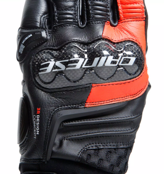 Мотоперчатки Dainese CARBON 4 SHORT Leather Black Red M 201815958628M фото