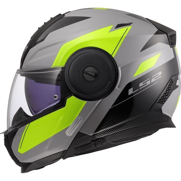 Мотошолом LS2 FF902 Scope 2 Duria Grey Hi-Vis Yellow (S) 569022566S фото