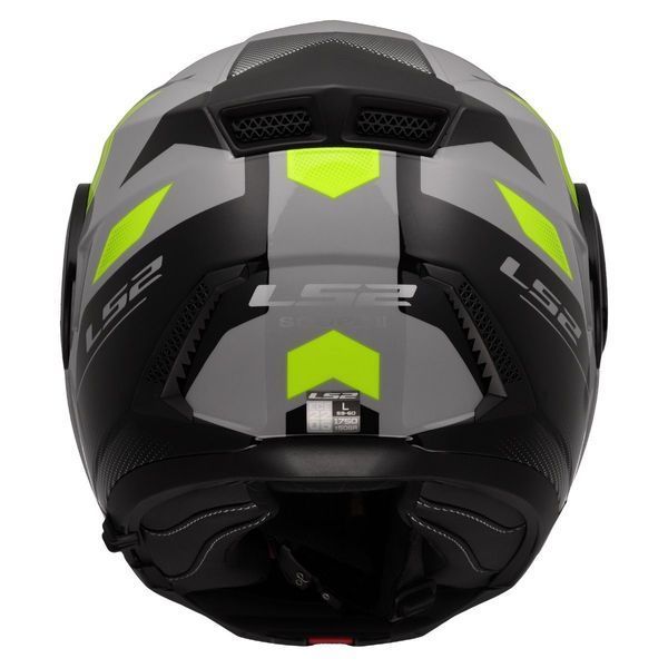 Мотошолом LS2 FF902 Scope 2 Duria Grey Hi-Vis Yellow (S) 569022566S фото