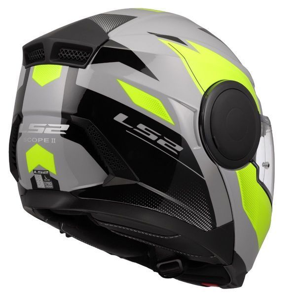Мотошолом LS2 FF902 Scope 2 Duria Grey Hi-Vis Yellow (S) 569022566S фото