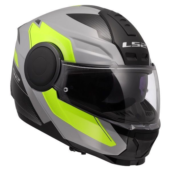 Мотошолом LS2 FF902 Scope 2 Duria Grey Hi-Vis Yellow (S) 569022566S фото