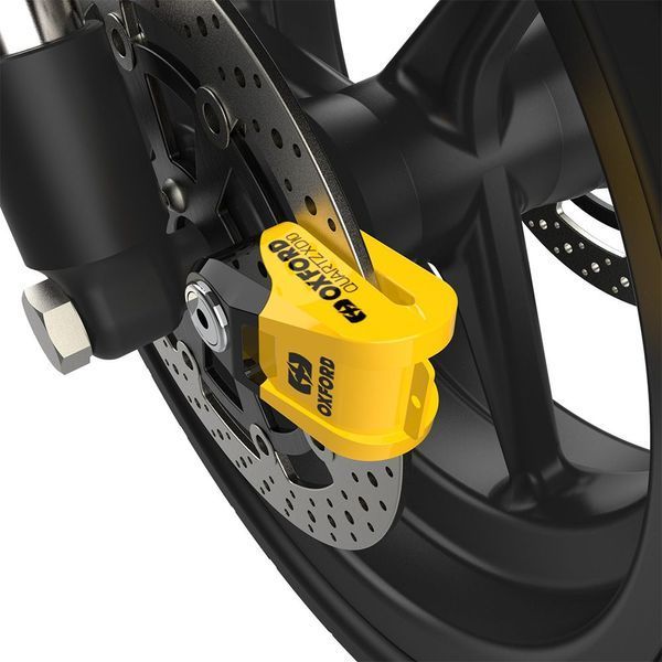 Замок Oxford Quartz XD10 Disc Lock Yellow/Black LK209 фото