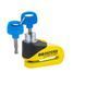 Замок Oxford Quartz XD10 Disc Lock Yellow/Black LK209 фото 3