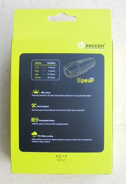 Вело фара Xeccon Spear 900 USB xec-spear-900 фото